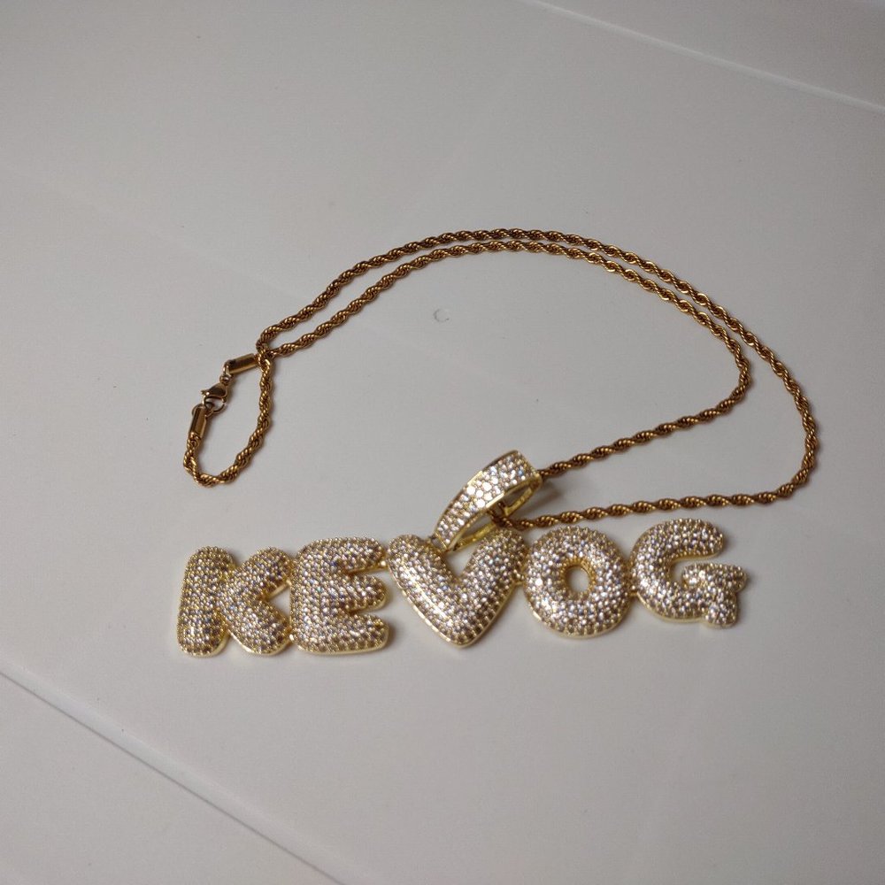 Very Cool Large KEV OG Pendant On 24 Inch Chain